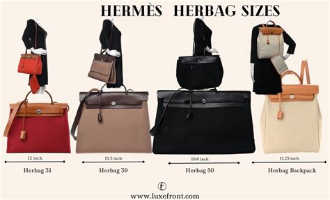 hermes herbag size|Hermes herbag price 2022.